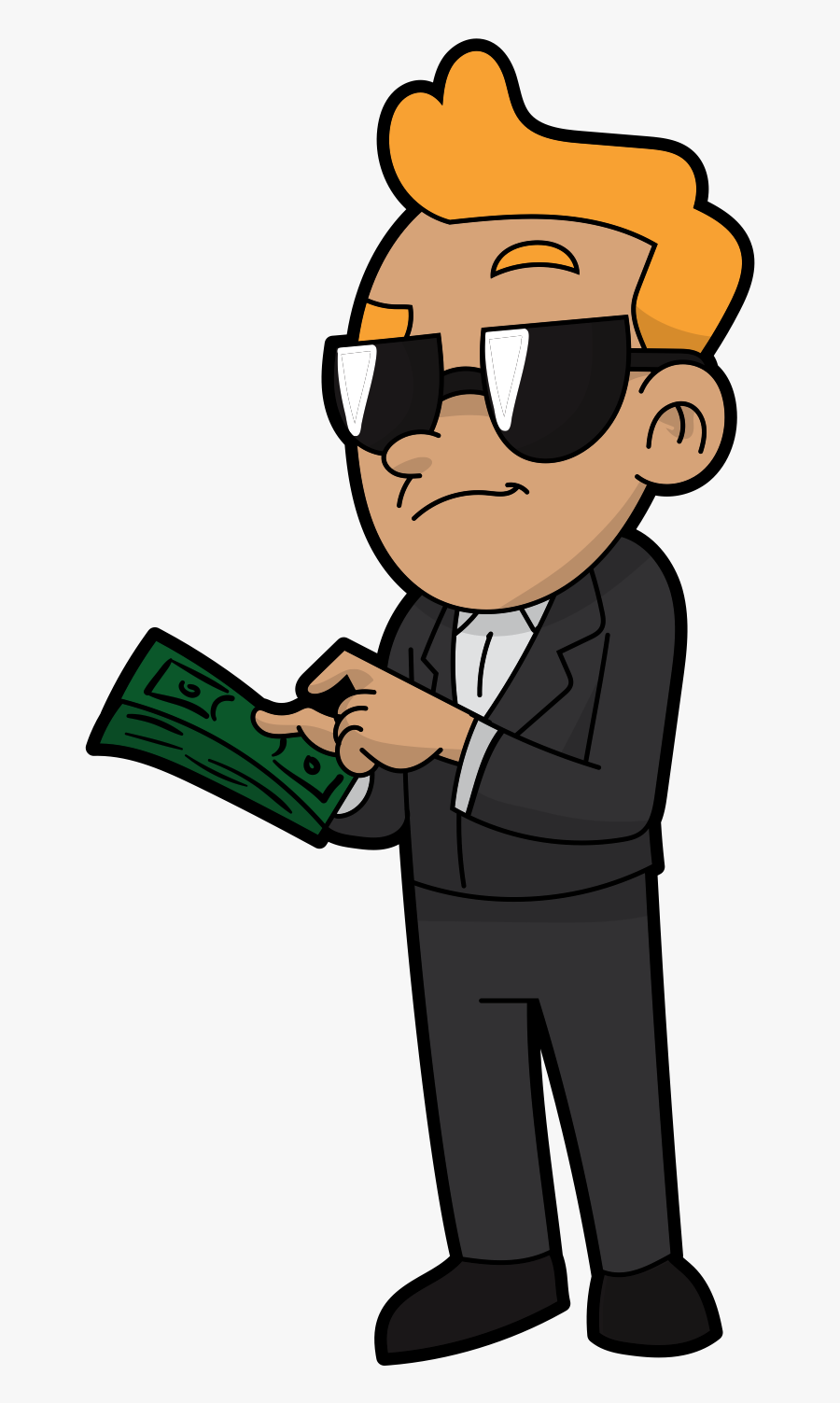 Make Money Clipart Money Man - Man With Money Cartoon, Transparent Clipart