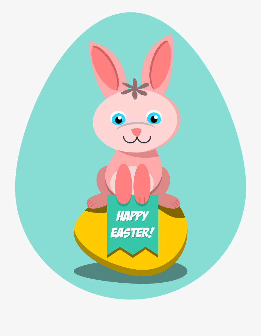 Transparent Easter Rabbit Png - Easter, Transparent Clipart