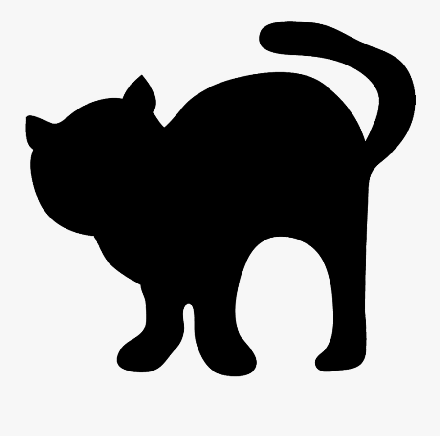 Black Silhouette Of Cat - Cat Black Clipart Png, Transparent Clipart