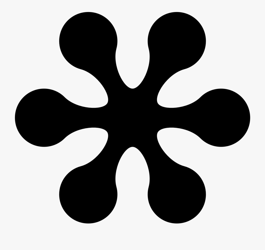 Black And White Snowflake Clipart 24, - Design Flower Clipart Png, Transparent Clipart