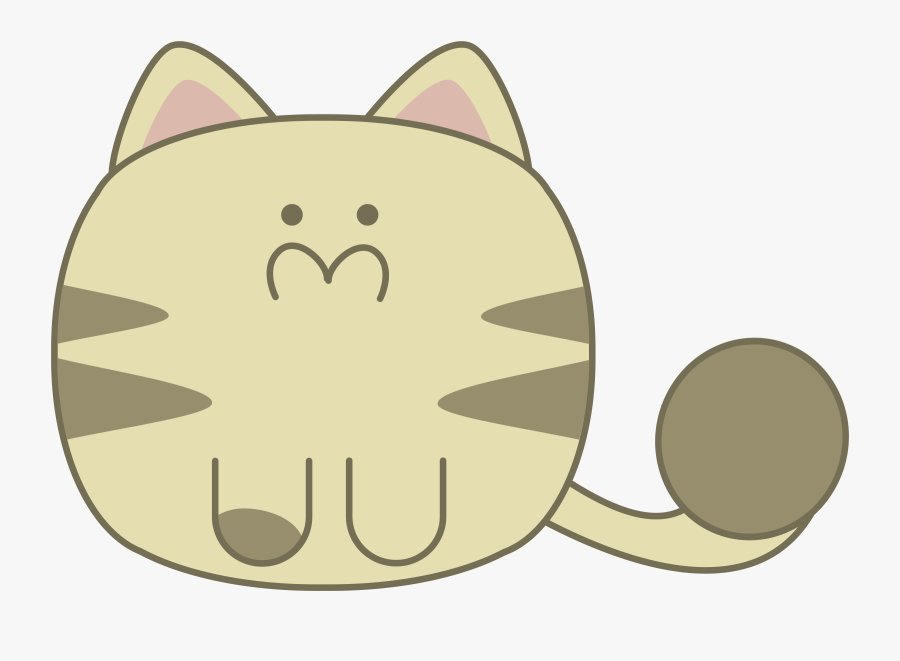 Transparent Cartoon Cat Png - Cute Cat Clipart, Transparent Clipart