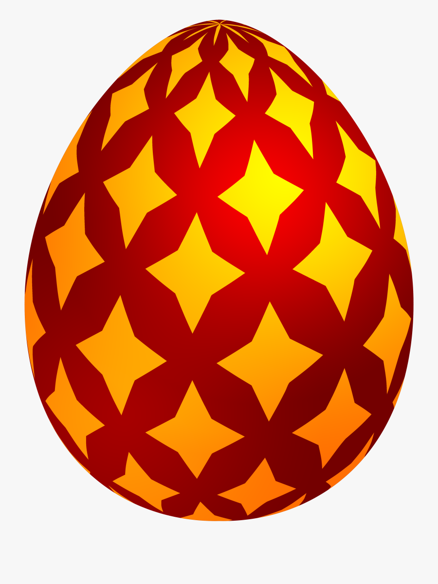 Red Easter Decorative Egg Png Clip Art - Transparent Easter Egg Png, Transparent Clipart