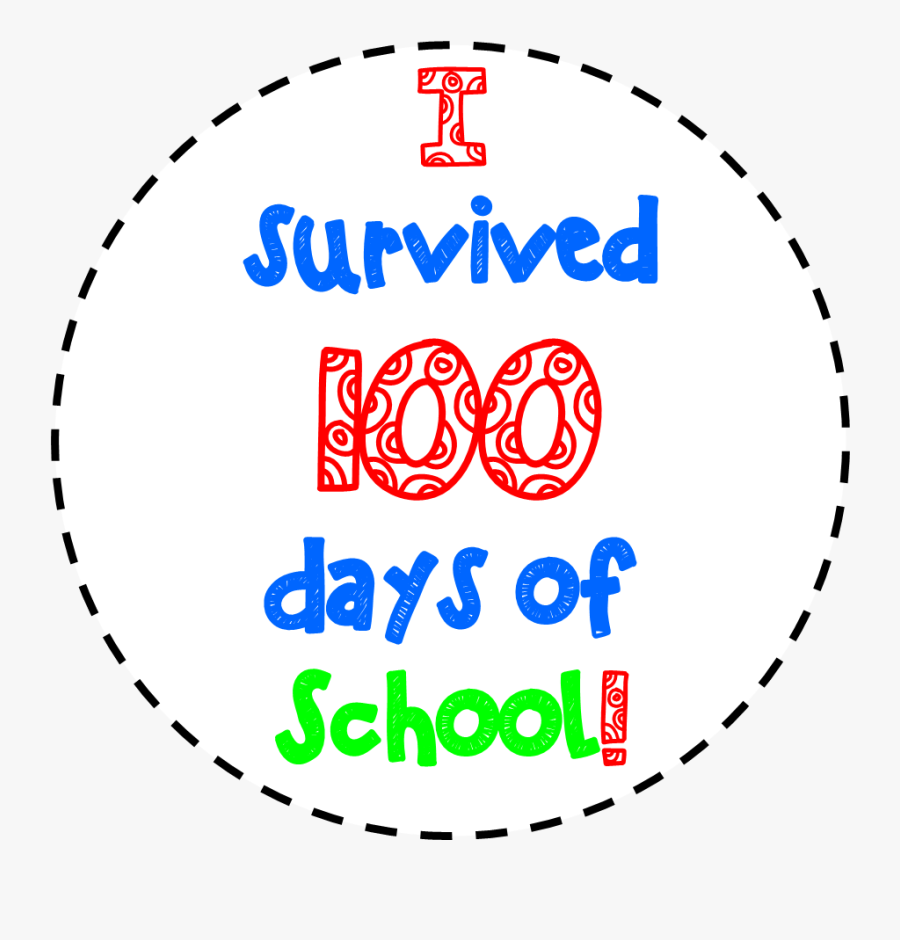 We Survived 100 Days Of School, Transparent Clipart