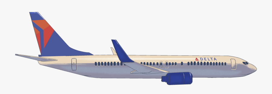 Delta - Delta Airplane Png, Transparent Clipart