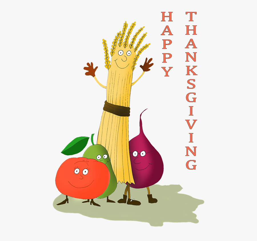 Happy Thanksgiving Clipart - Cute Happy Vegan Thanksgiving, Transparent Clipart