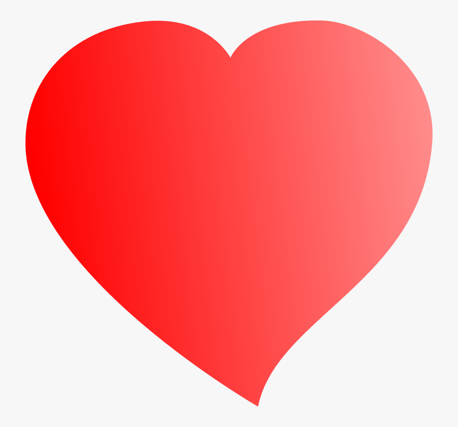 Free Vector Heart Clip Art - Corazon Rojo De Amor, Transparent Clipart