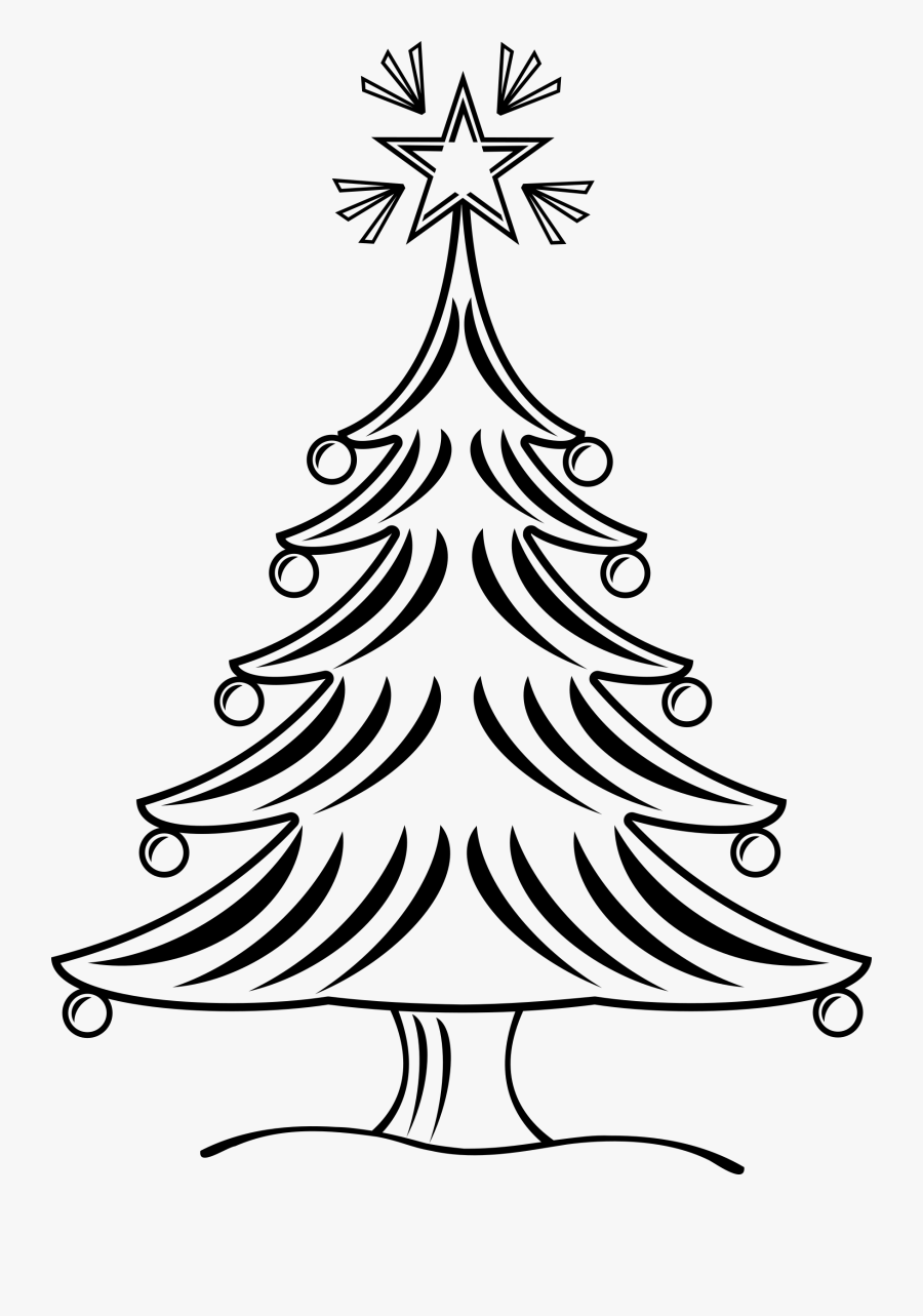 Clipart - Xmas Clipart Black And White, Transparent Clipart