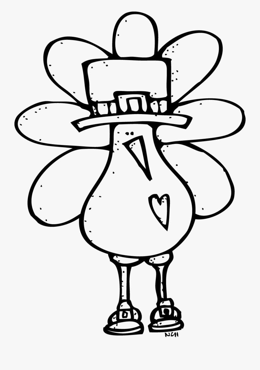 Thumb Image - Cute Turkey Clipart Black And White, Transparent Clipart
