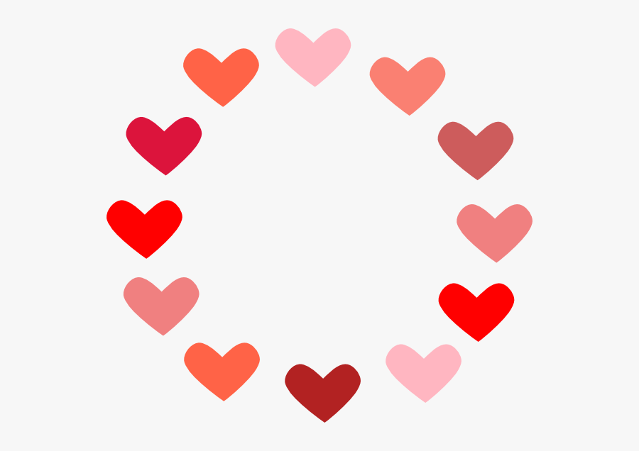 Heart Clipart Free Love And Romance Graphics - Circle Of Hearts Png, Transparent Clipart