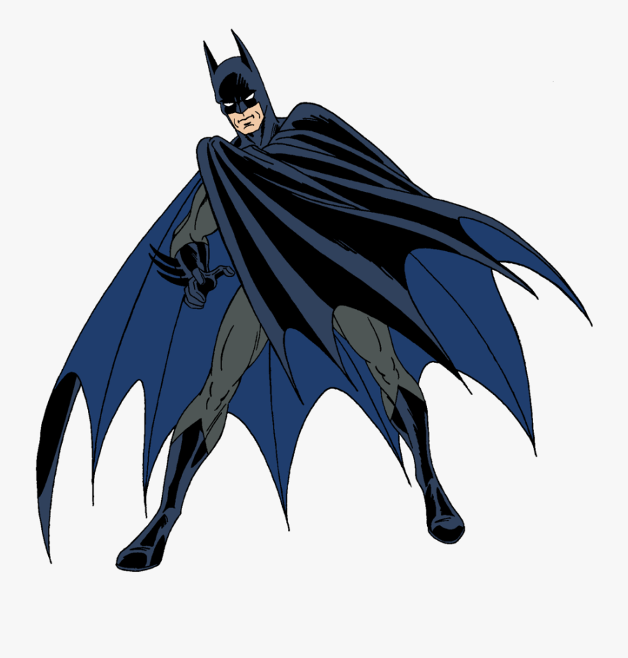 Batman Free Clipart Baseball Bat And Ball - Batman With Cape Flying, Transparent Clipart