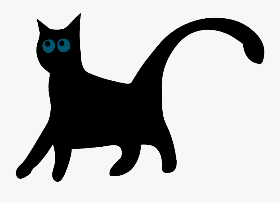 Esl Cat Meow - Black Cat, Transparent Clipart