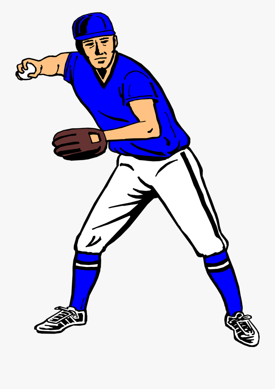 Clip Art Baseball Players, Transparent Clipart