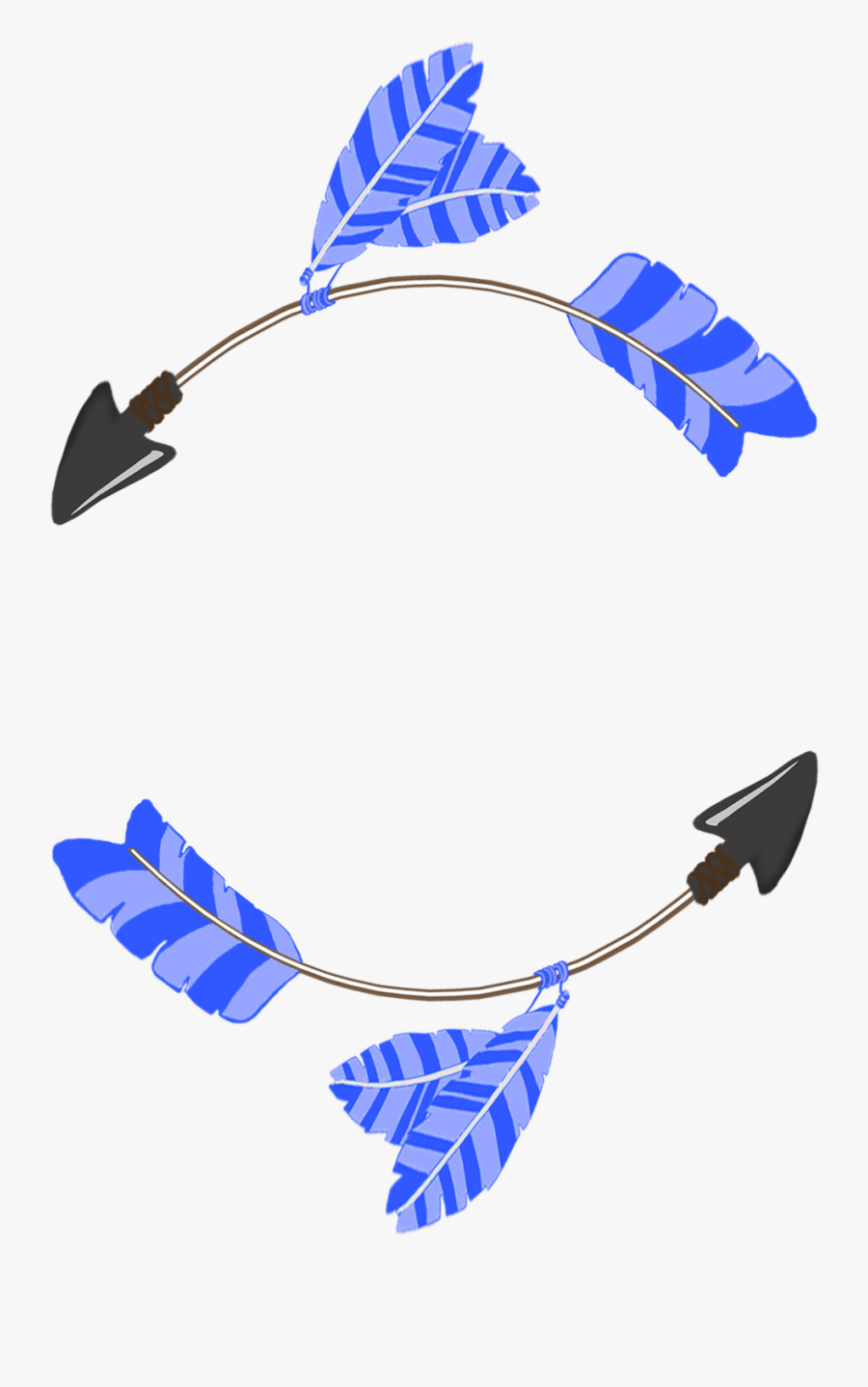 Circle Tribal Arrow Clipart Blue - Portable Network Graphics, Transparent Clipart