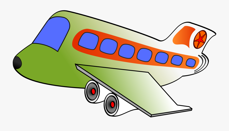 Plane Clipart Cartoon - Clip Art Air Transportation, Transparent Clipart