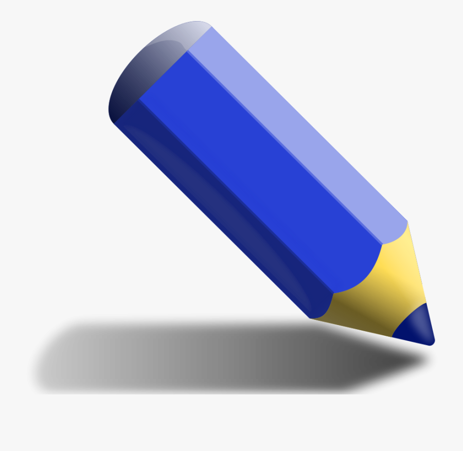 Blue Pencil Clipart Vector Clip Art Free Design - Blue Pencil Clipart, Transparent Clipart