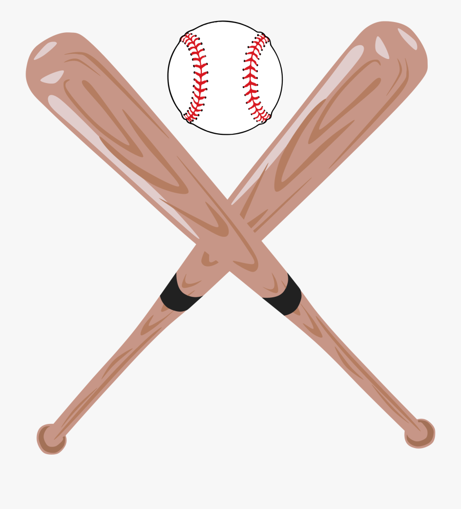 Baseball Clipart Png - Transparent Background Baseball Bat Cartoon, Transparent Clipart
