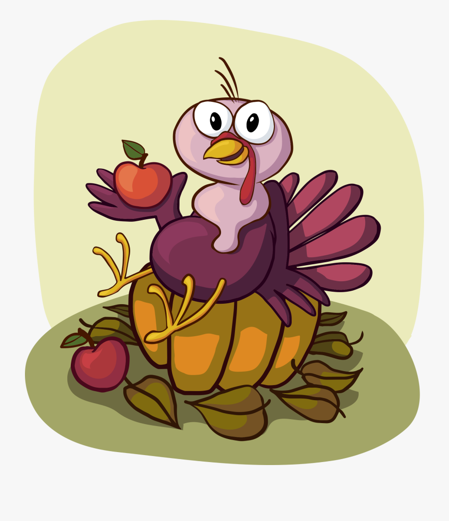 Funny Thanksgiving Clipart 5, Buy Clip Art - Vector Turkey Png, Transparent Clipart