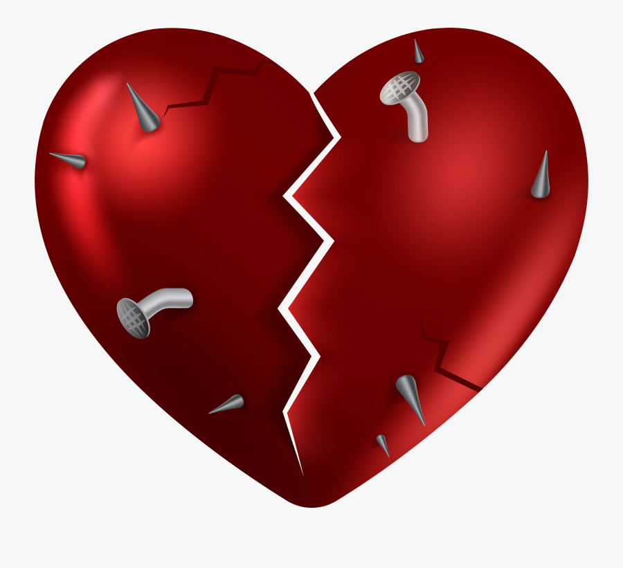 Broken Heart Clipart Transparent Background, Transparent Clipart