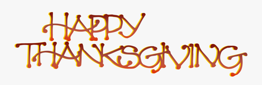 Thanksgiving Clipart Week - Calligraphy, Transparent Clipart