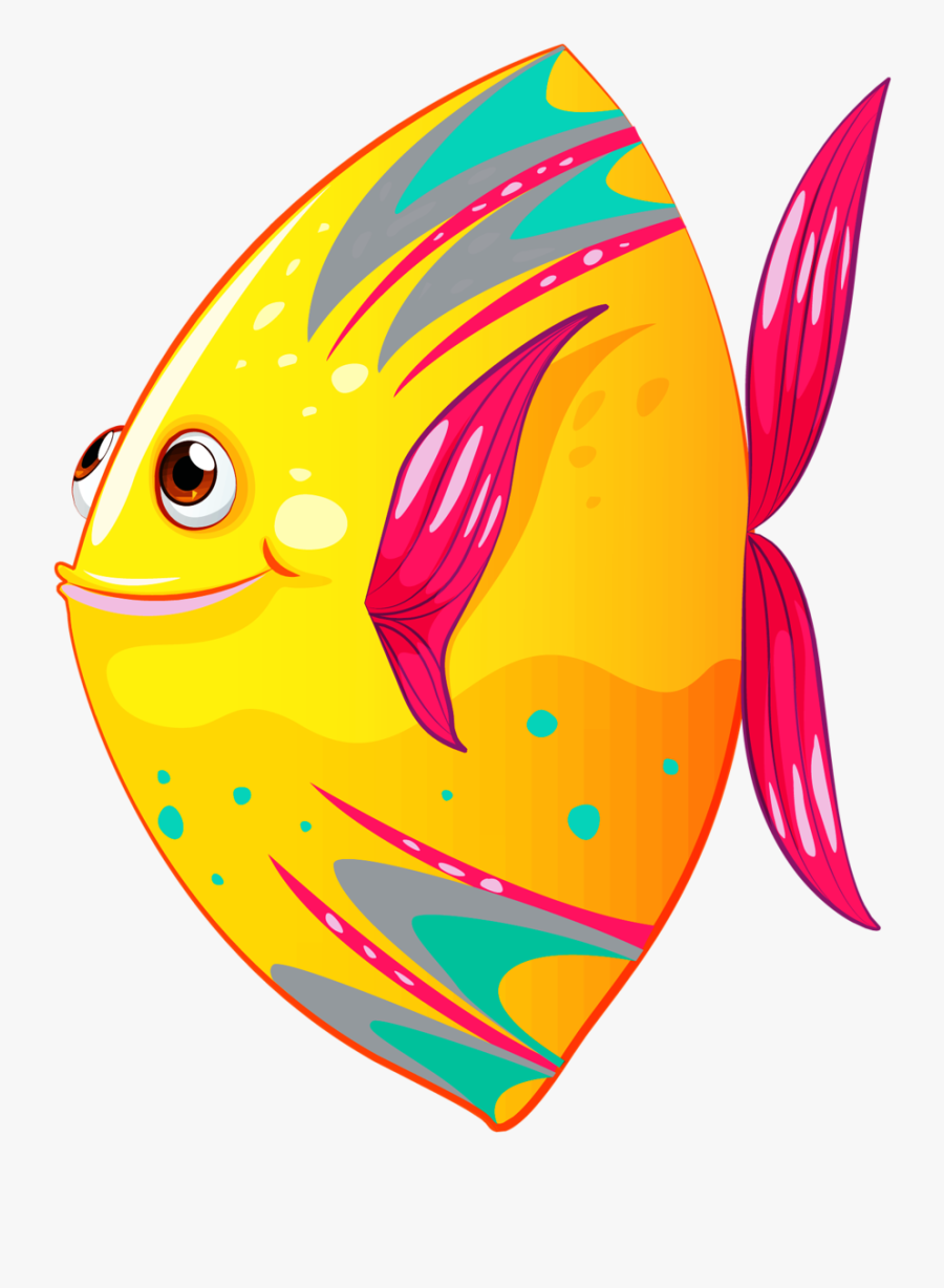 Fish Cliparts Transparent Colorful - Colorful Fish Clipart, Transparent Clipart