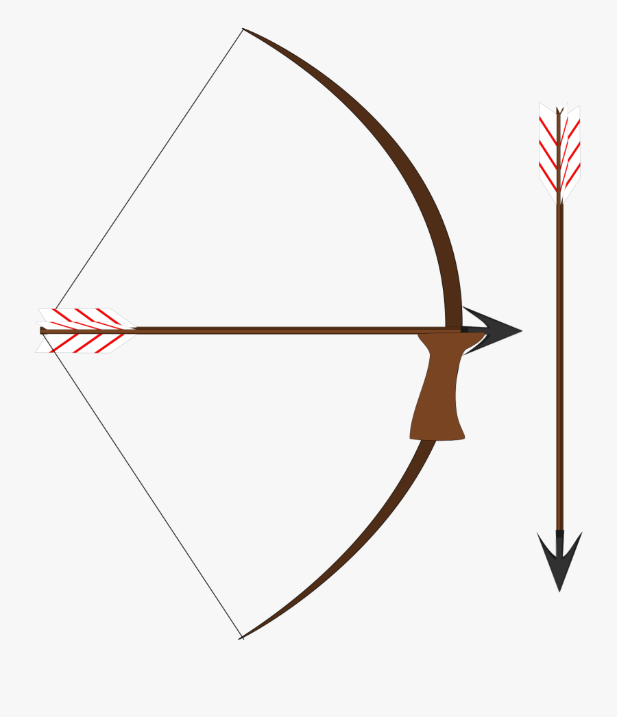 Bow And Arrow Vector Clip Art - Bow And Arrow Robin Hood, Transparent Clipart