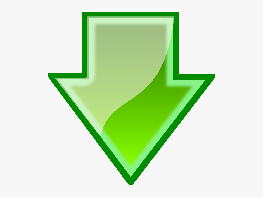 Free Vector Download Arrow Clip Art - Green Arrow Down Transparent, Transparent Clipart
