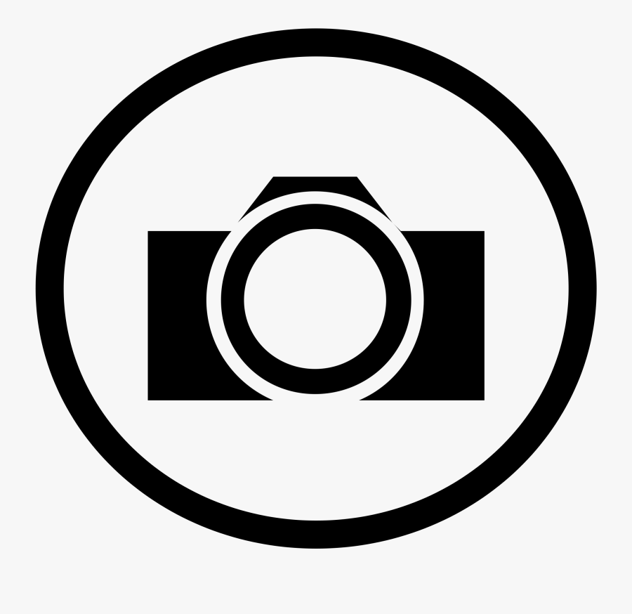Camera Logo Black And White, Transparent Clipart