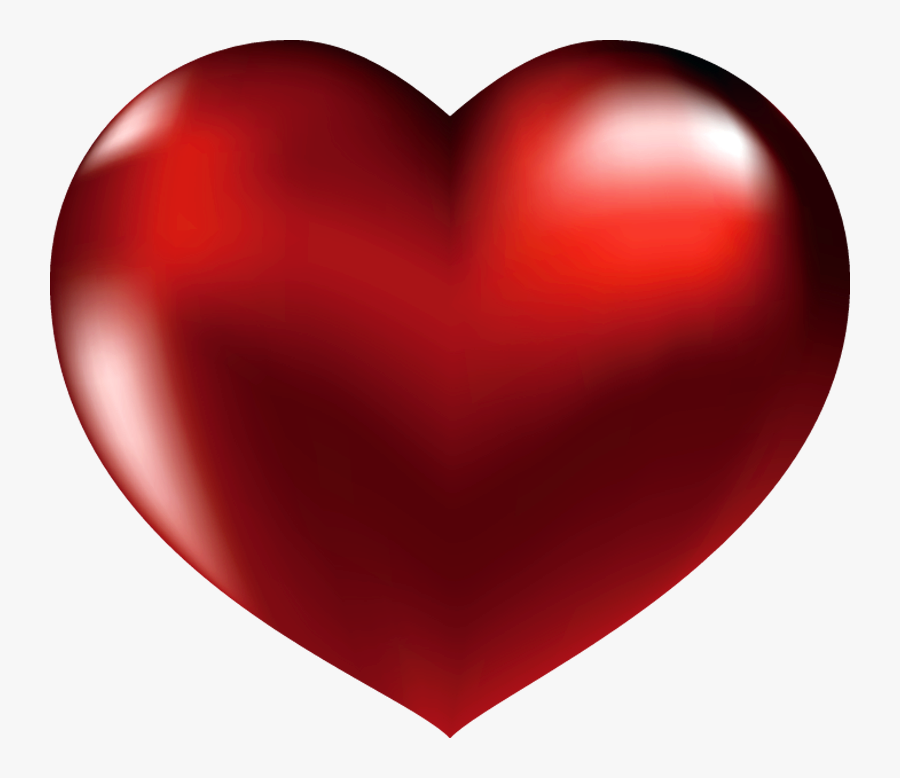 Clip Art Hearts - Red Heart, Transparent Clipart
