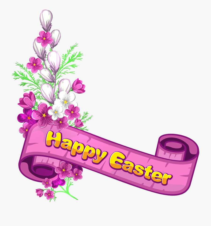 Easter Clipart Banner - Happy Easter Frame Free, Transparent Clipart