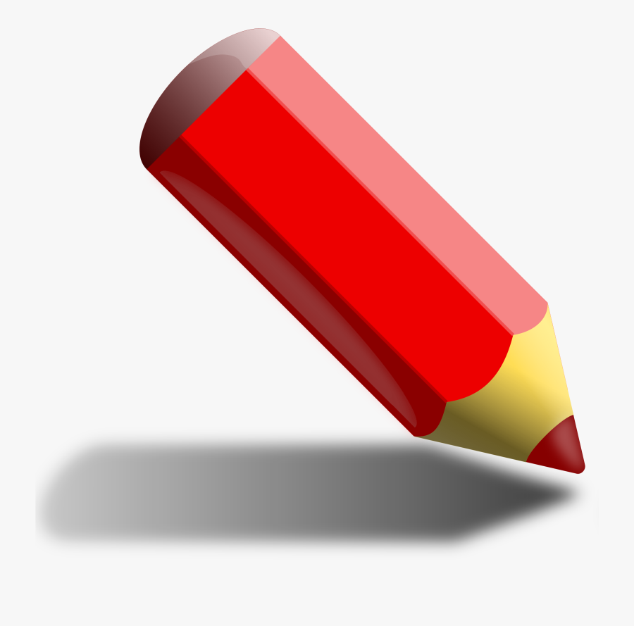 Clipart - - Red Pencil, Transparent Clipart