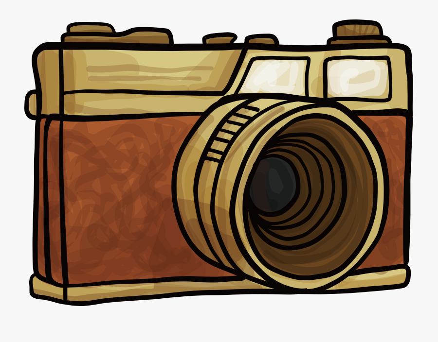 Transparent Vintage Clipart - Retro Camera Camera Clipart, Transparent Clipart