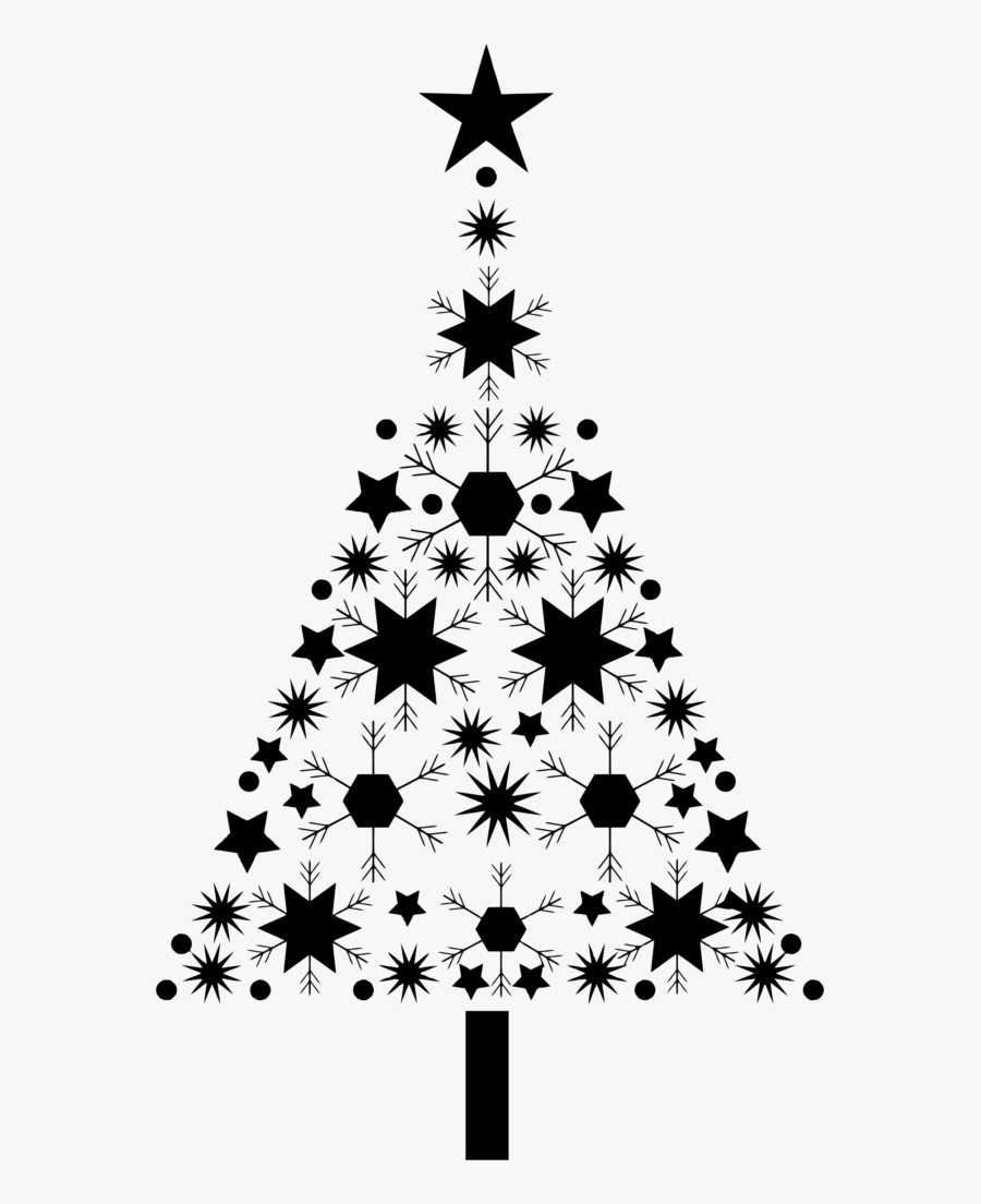 Abstract Tree By Karen - Clip Art Christmas Tree, Transparent Clipart