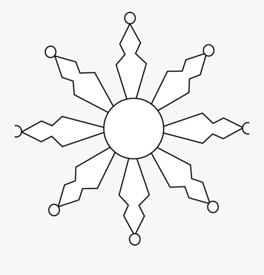 Snowflake Clipart Black And White Snowflake Clipart - Nss Logo In Png, Transparent Clipart