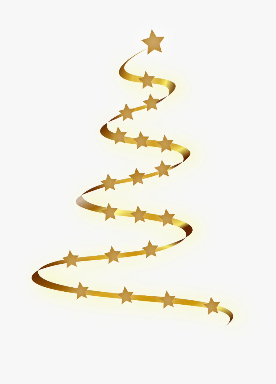 Line Christmas Tree Clipart, Transparent Clipart
