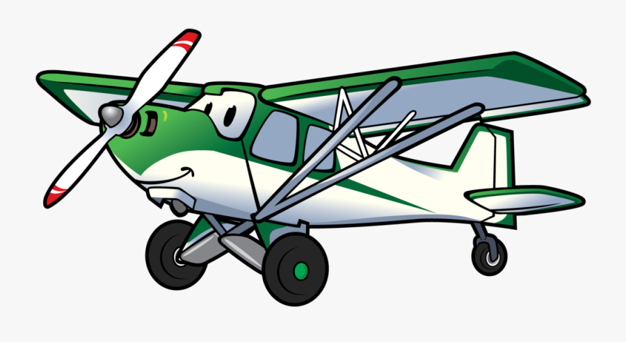 Backcountry Pilot With Cartoon Plane - Transparent Transparent Background Cartoon Aeroplane, Transparent Clipart