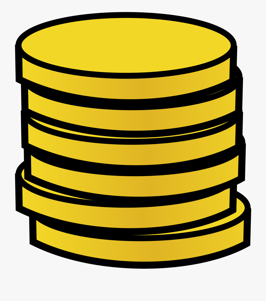 Money Clipart Coin - Cartoon Gold Coins, Transparent Clipart