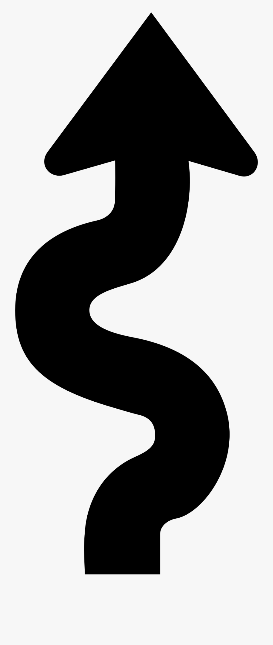 Arrow Clipart Curly - Squiggly Arrow Clipart, Transparent Clipart