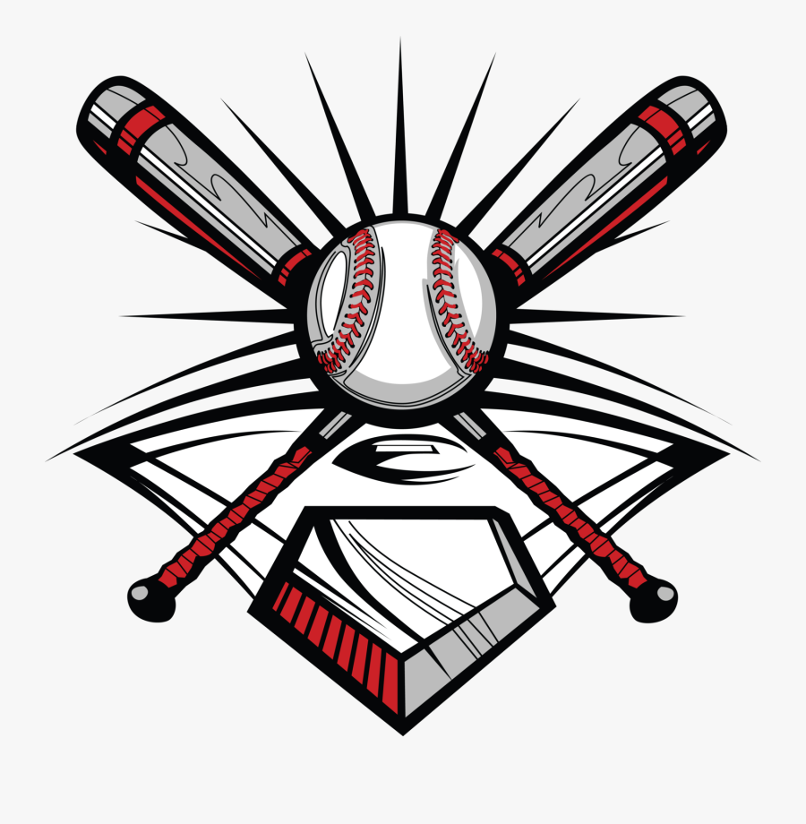 Ace Batting Cages - Baseball Bat And Ball Logo, Transparent Clipart