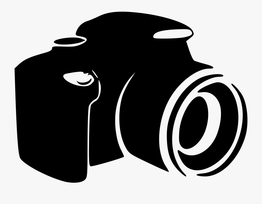 Digital Slr Camera Clipart - Photography Black And White Logo, Transparent Clipart