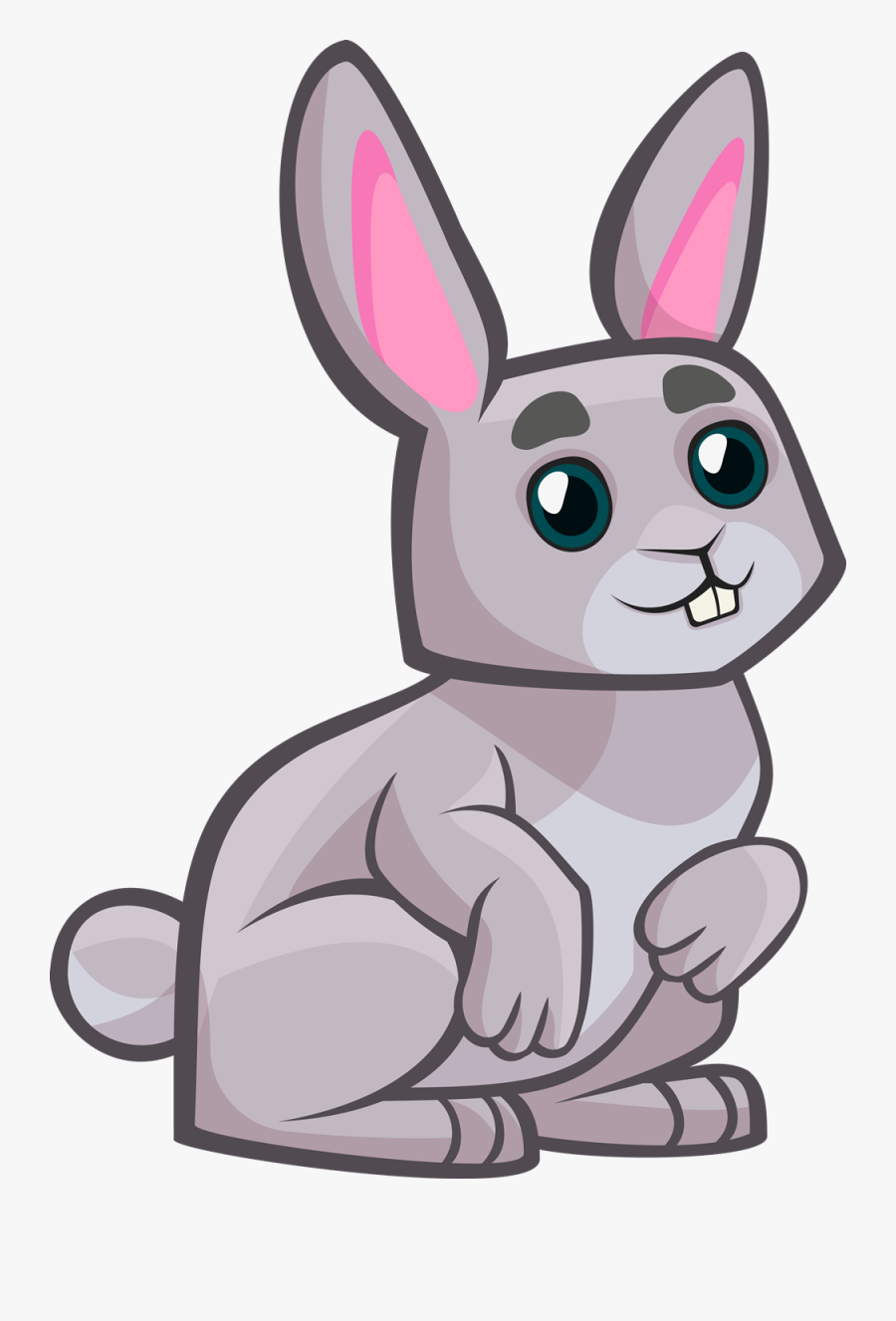 Rabbit Clip Art Image Black - Clip Art Rabbit Png, Transparent Clipart