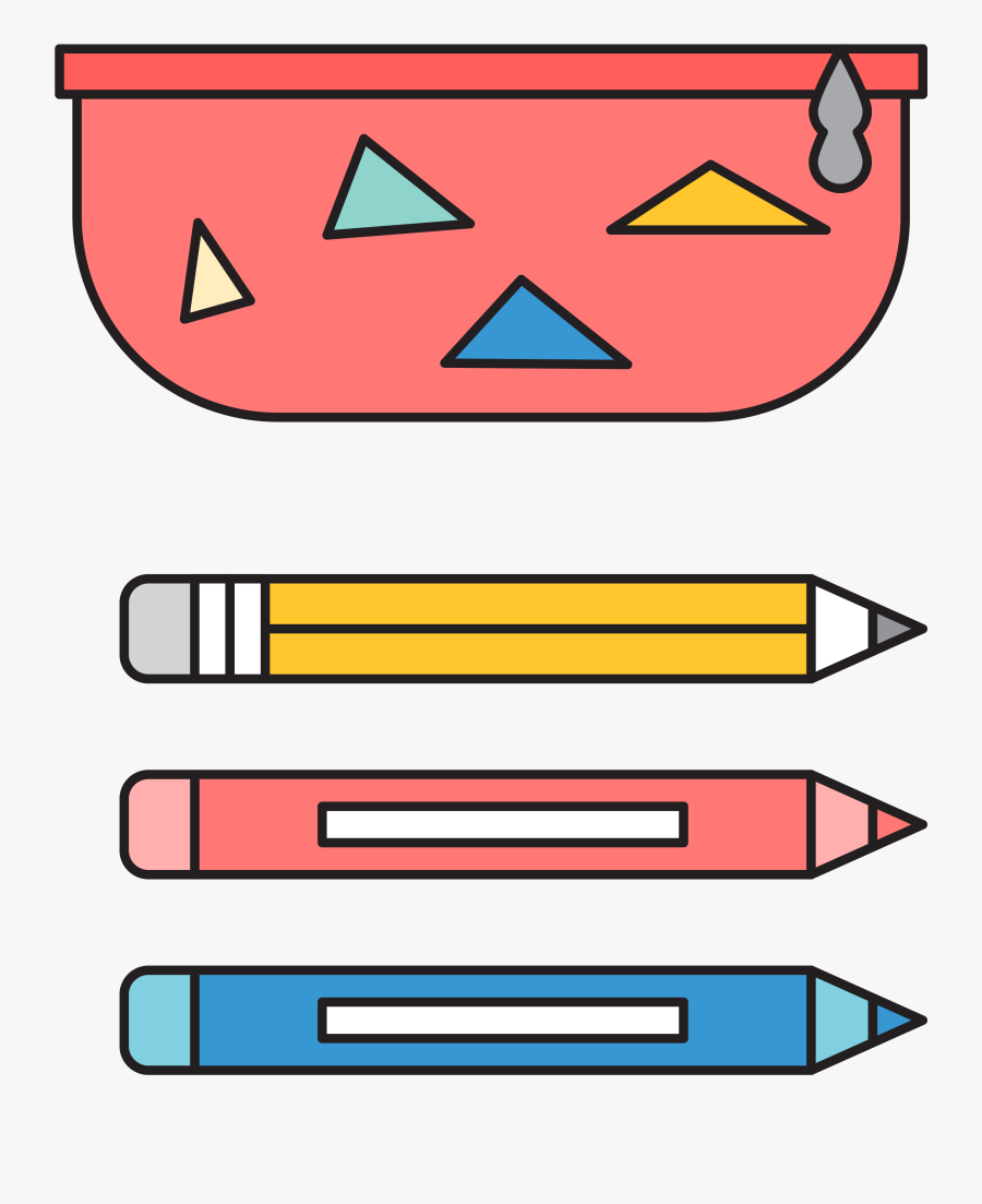 Pen Pencil Cases Cartoon Transprent Png Free, Transparent Clipart