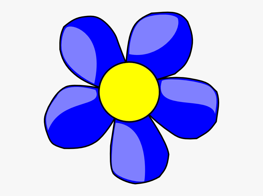 Flowers Clipart Clipart - Flower Clip Art Blue, Transparent Clipart