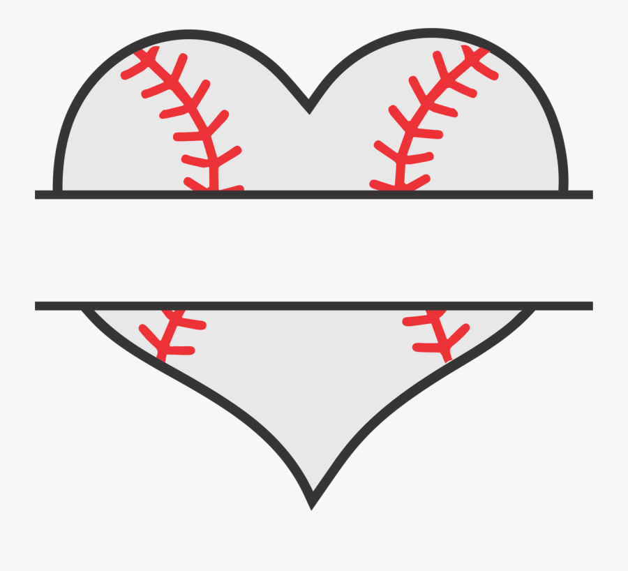 Love Heart Clipart Baseball - Baseball Heart Svg Free , Free
