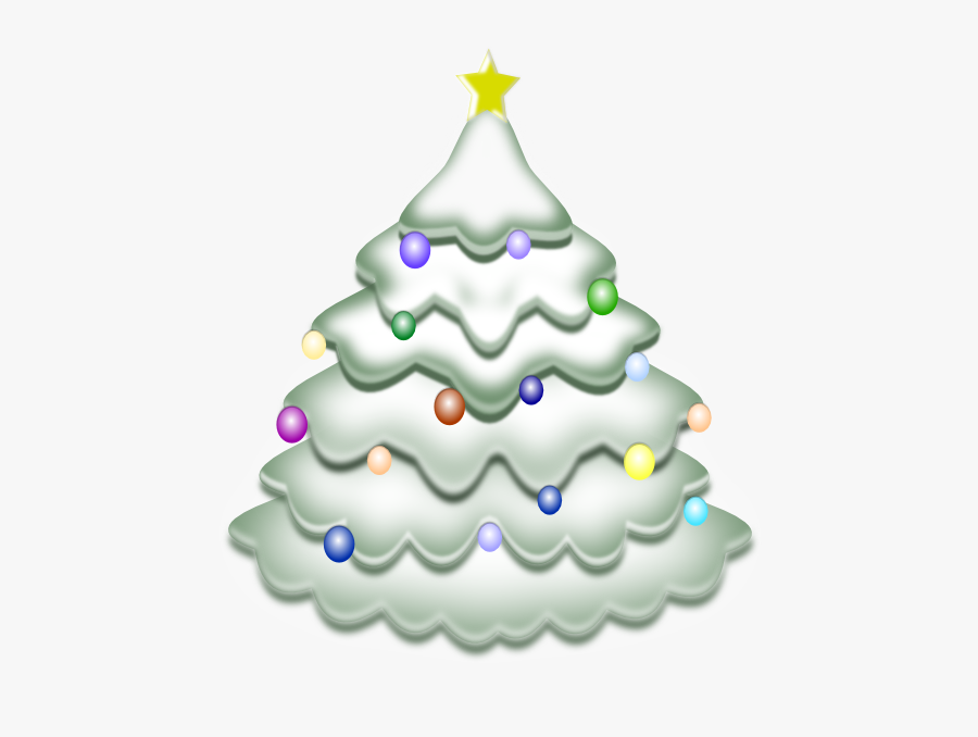 Thumb Image - Snowy Christmas Tree Clipart, Transparent Clipart