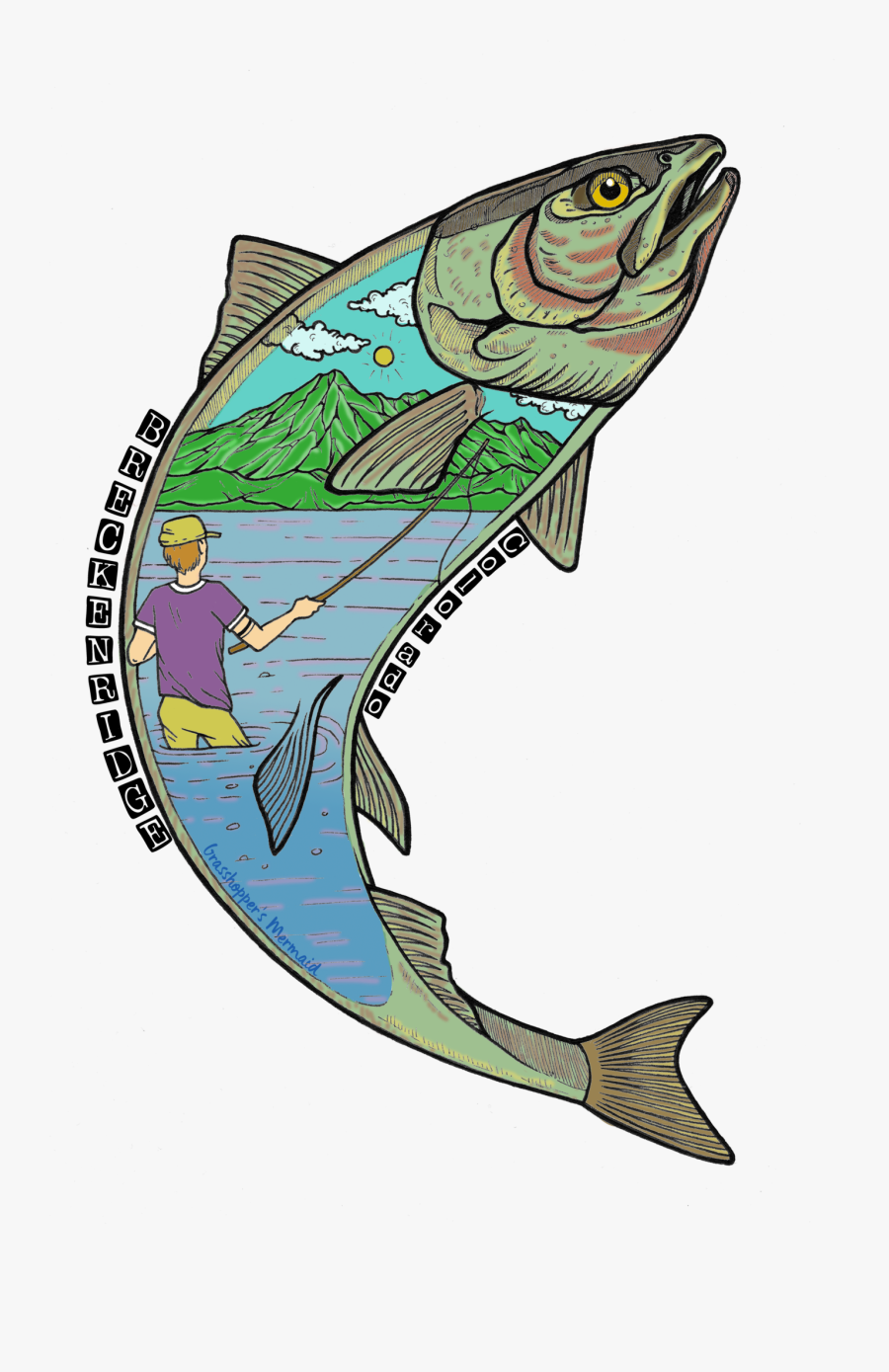 Fish Clipart Salmon - Jumping Salmon, Transparent Clipart