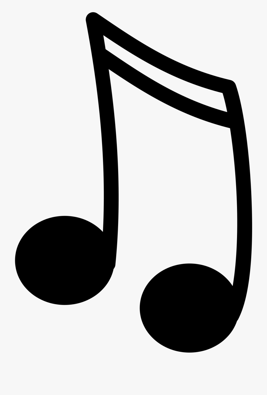 Music Black And White Music Clipart - Music Note Black And White, Transparent Clipart