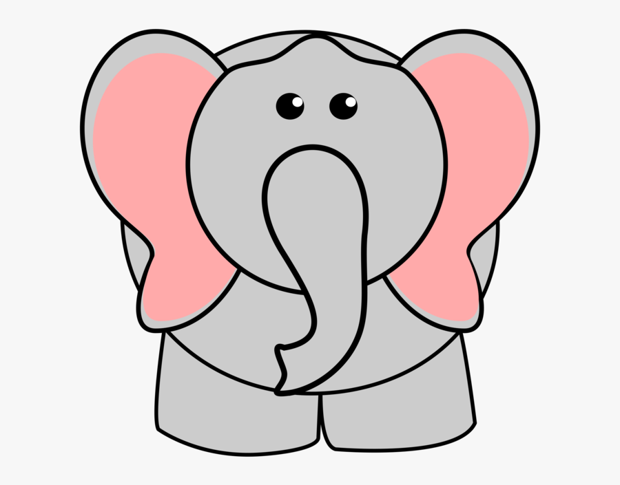 Elephant Clip Art 5 Clipartcow - Orejas De Elefante Dibujo, Transparent Clipart