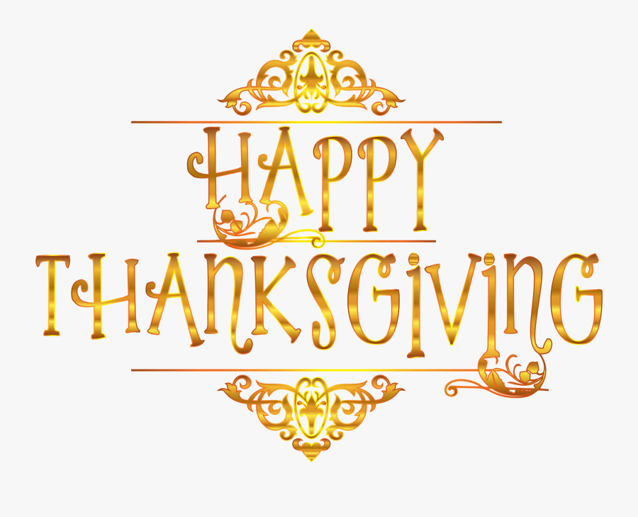 Happy Junction Background - Happy Thanksgiving Transparent Background, Transparent Clipart