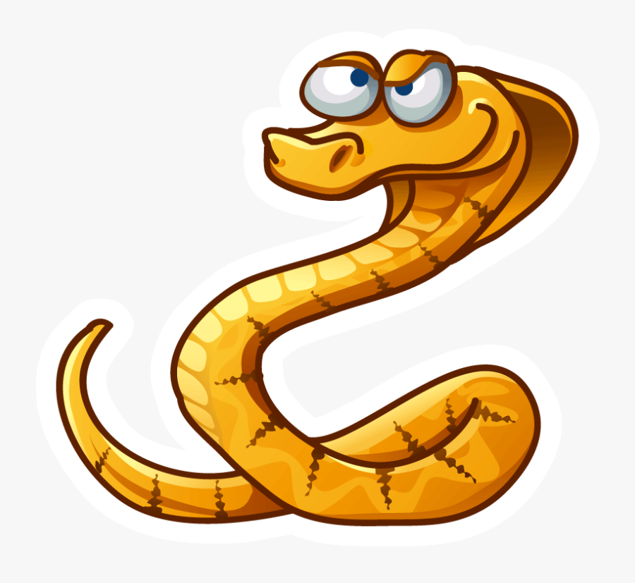 Evil Cat Clipart - Evil Snake Cartoon Png, Transparent Clipart
