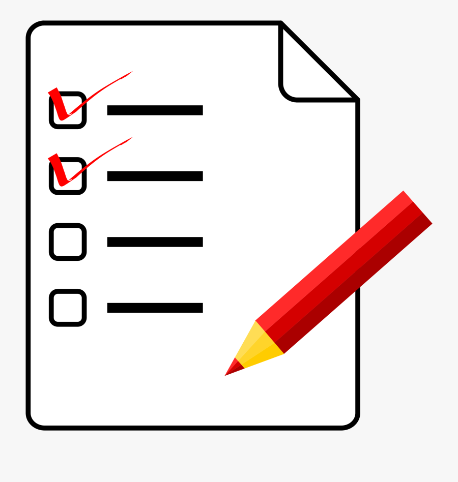 Paper And Pencil Clipart The Cliparts - Checklist Free, Transparent Clipart